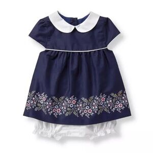 Janie and Jack navy floral dress (3-6 months)